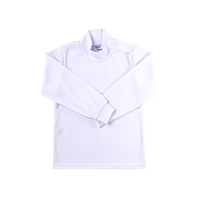 Buzo blanco cuello alto con broches