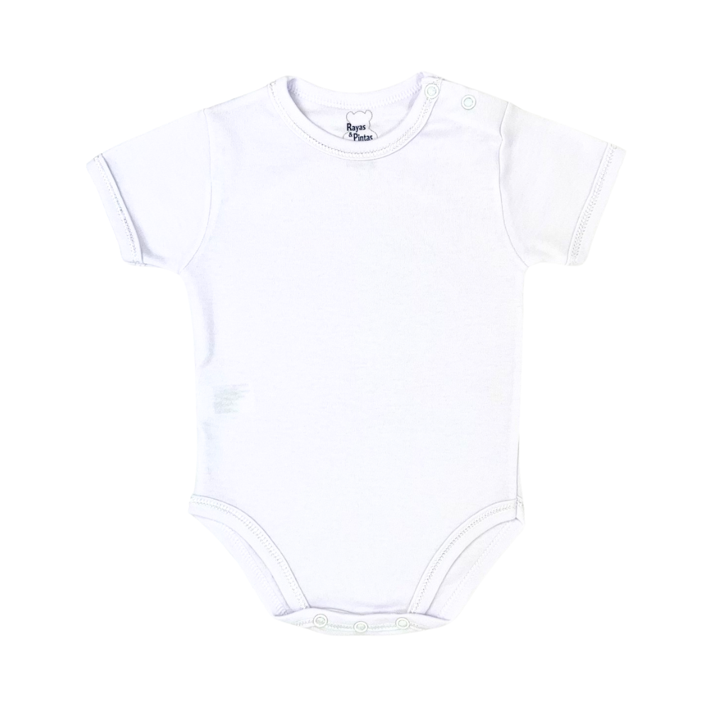 Body blanco manga corta
