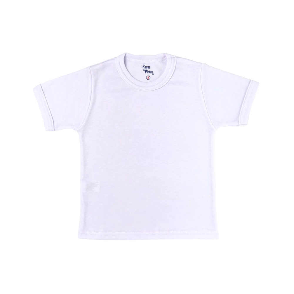 Camiseta blanca manga corta