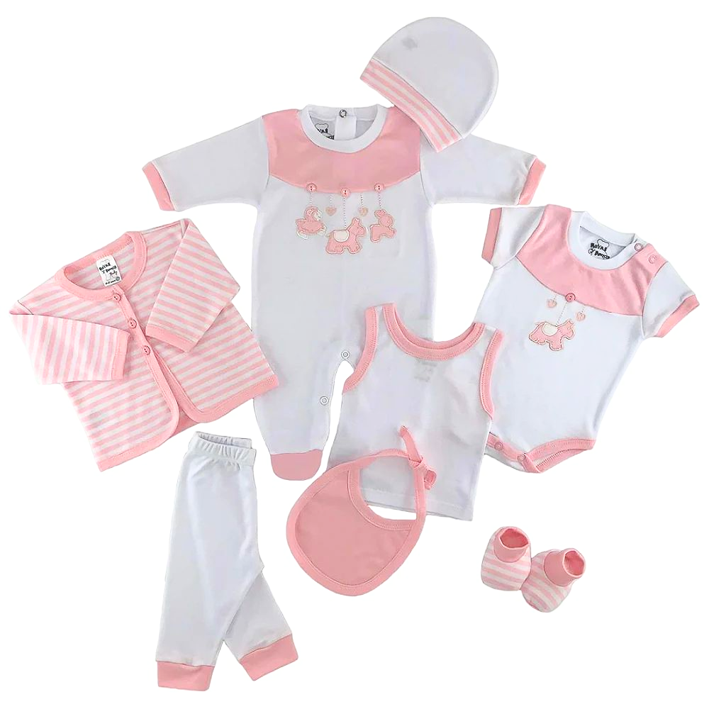 Primera muda carrusel rosada