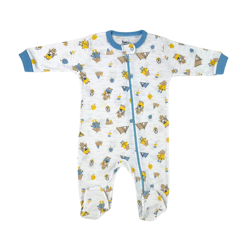 Pijama franela azul osocamp