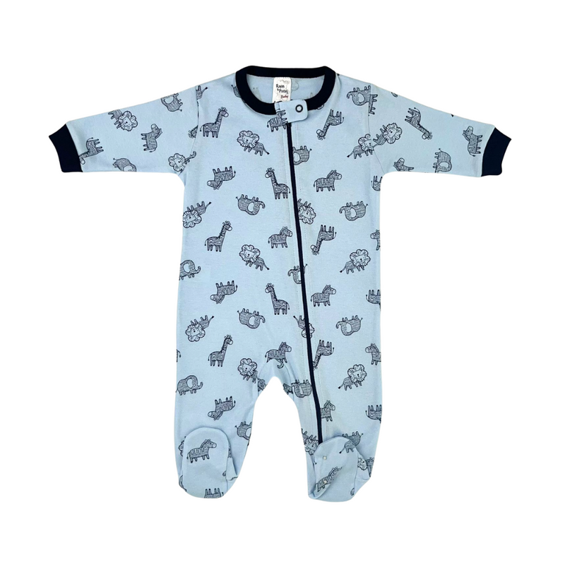 Pijama franela claro jungla