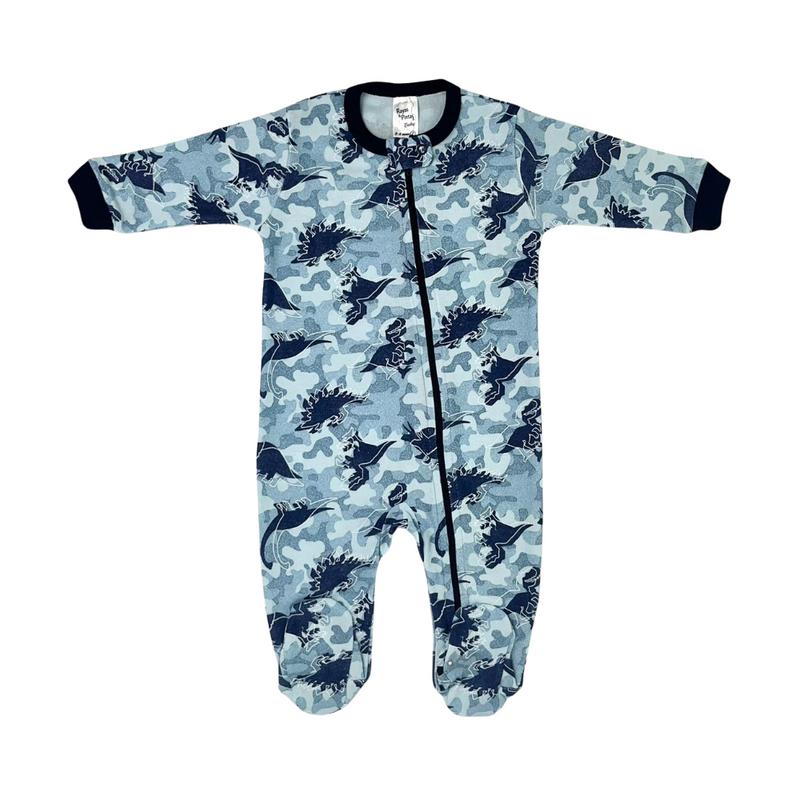 Pijama franela azul t-rex