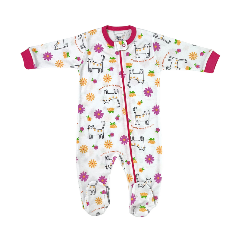 Pijama franela fucsia gata