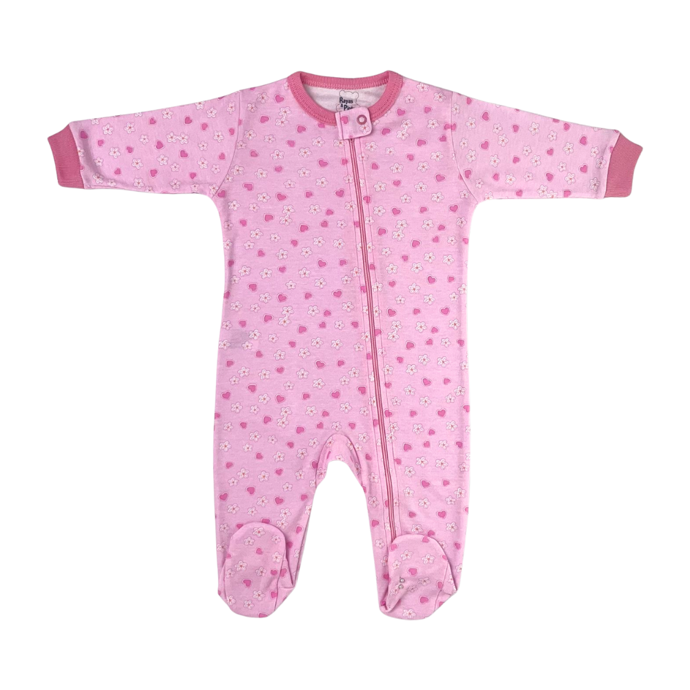 Pijama franela rosado coraflor