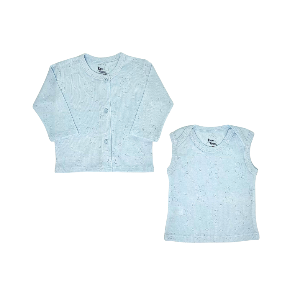 Dúo desagujado azul