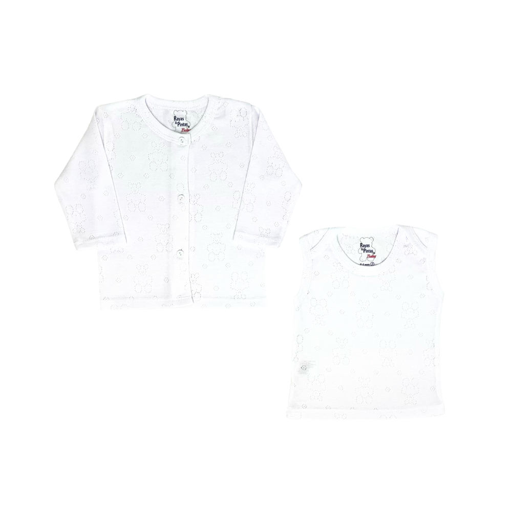 Dúo desagujado blanco