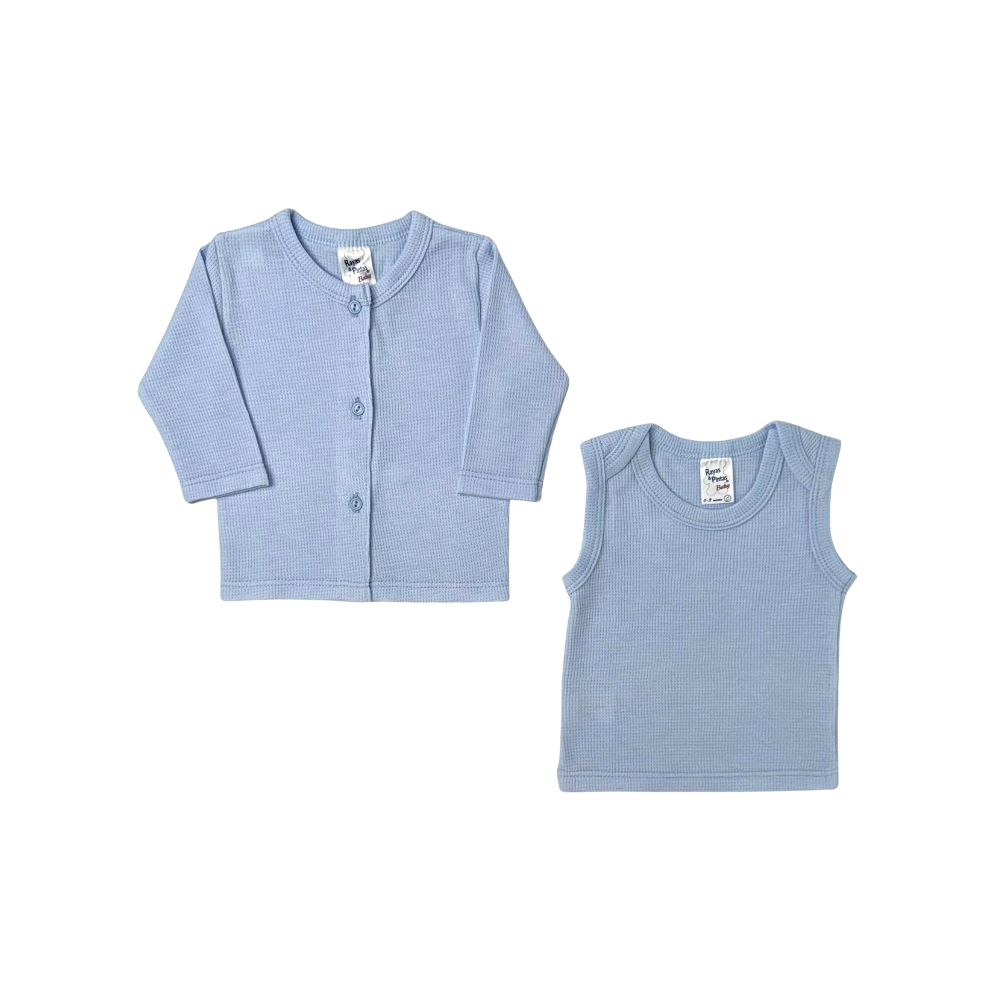 Dúo miniwaffer azul