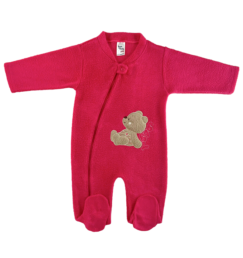 Pijama térmica osito fucsia
