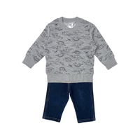 Conjunto dinoest gris