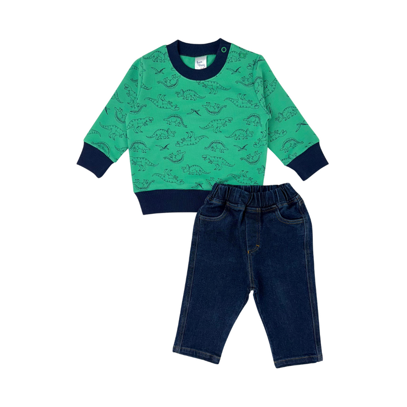 Conjunto dinoest verde