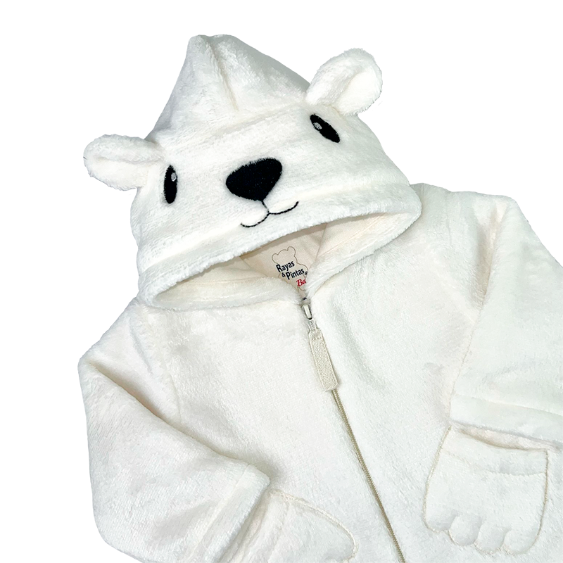 Chaqueta manitas marfil