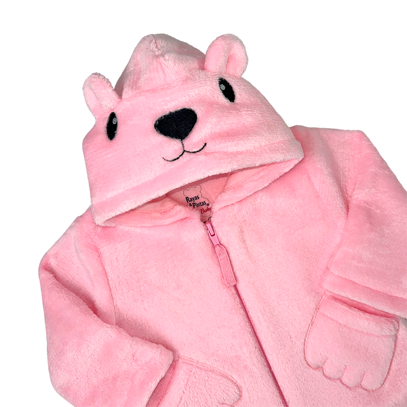 Chaqueta manitas rosada