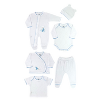 Primera muda de caja azul claro