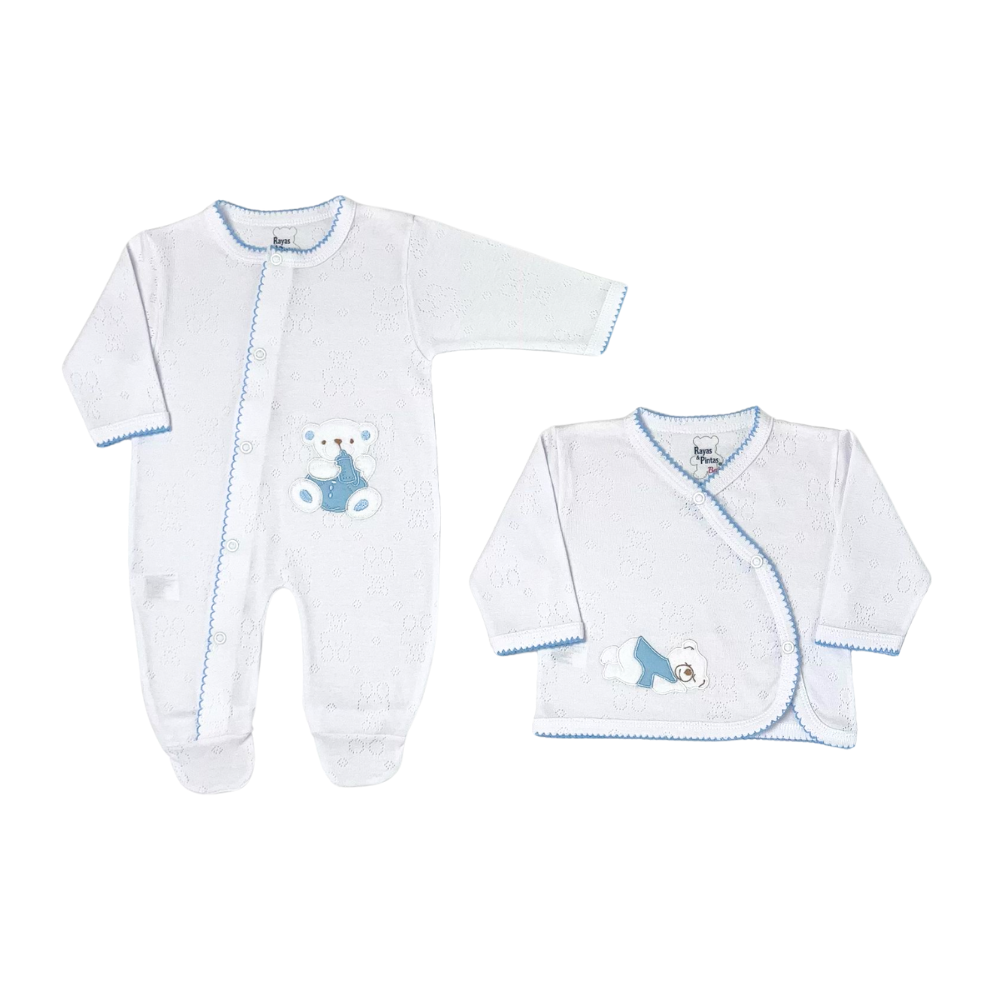 Primera muda de caja azul claro