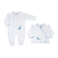 Primera muda de caja azul claro