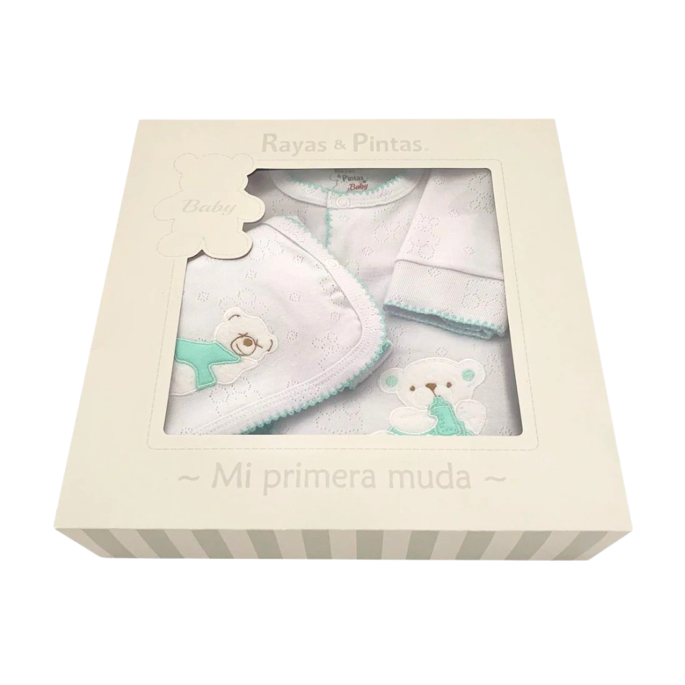 Primera muda de caja menta