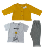 Conjunto daisy amarillo