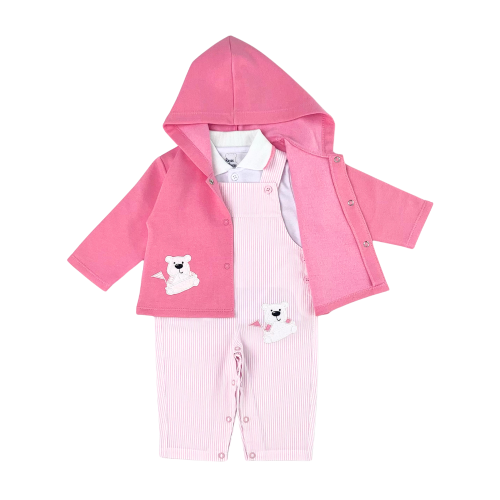 Conjunto marinero rosado