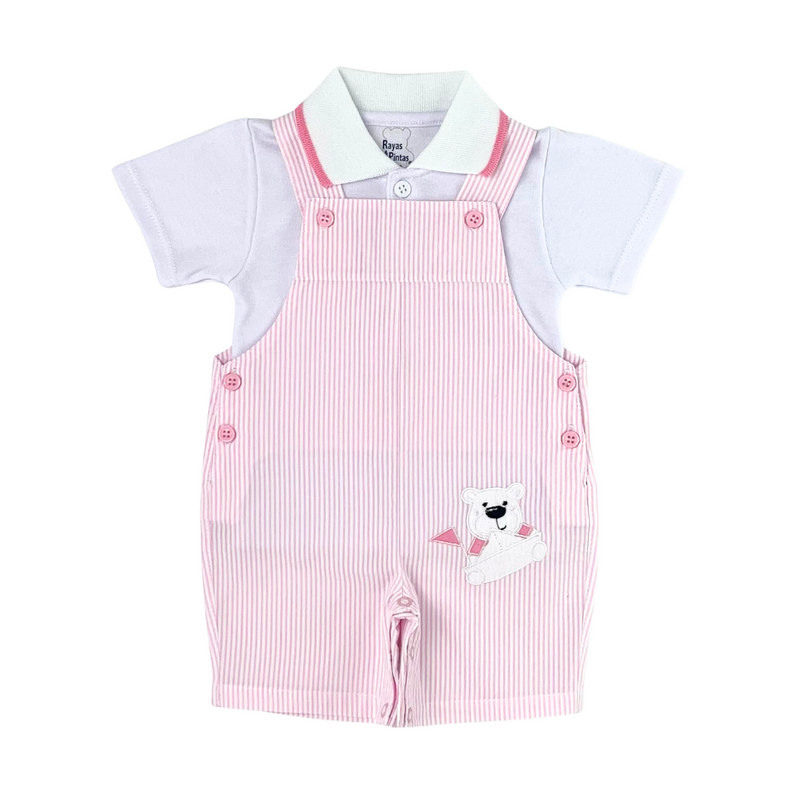 Jumper marinero corto rosado