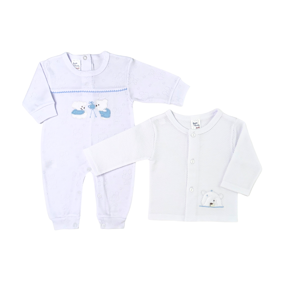 Primera muda boo-boo con decorados azules