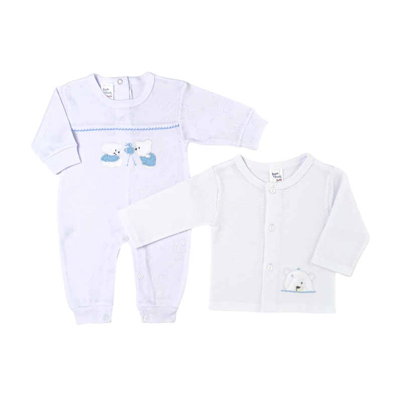 Primera muda boo-boo con decorados azules