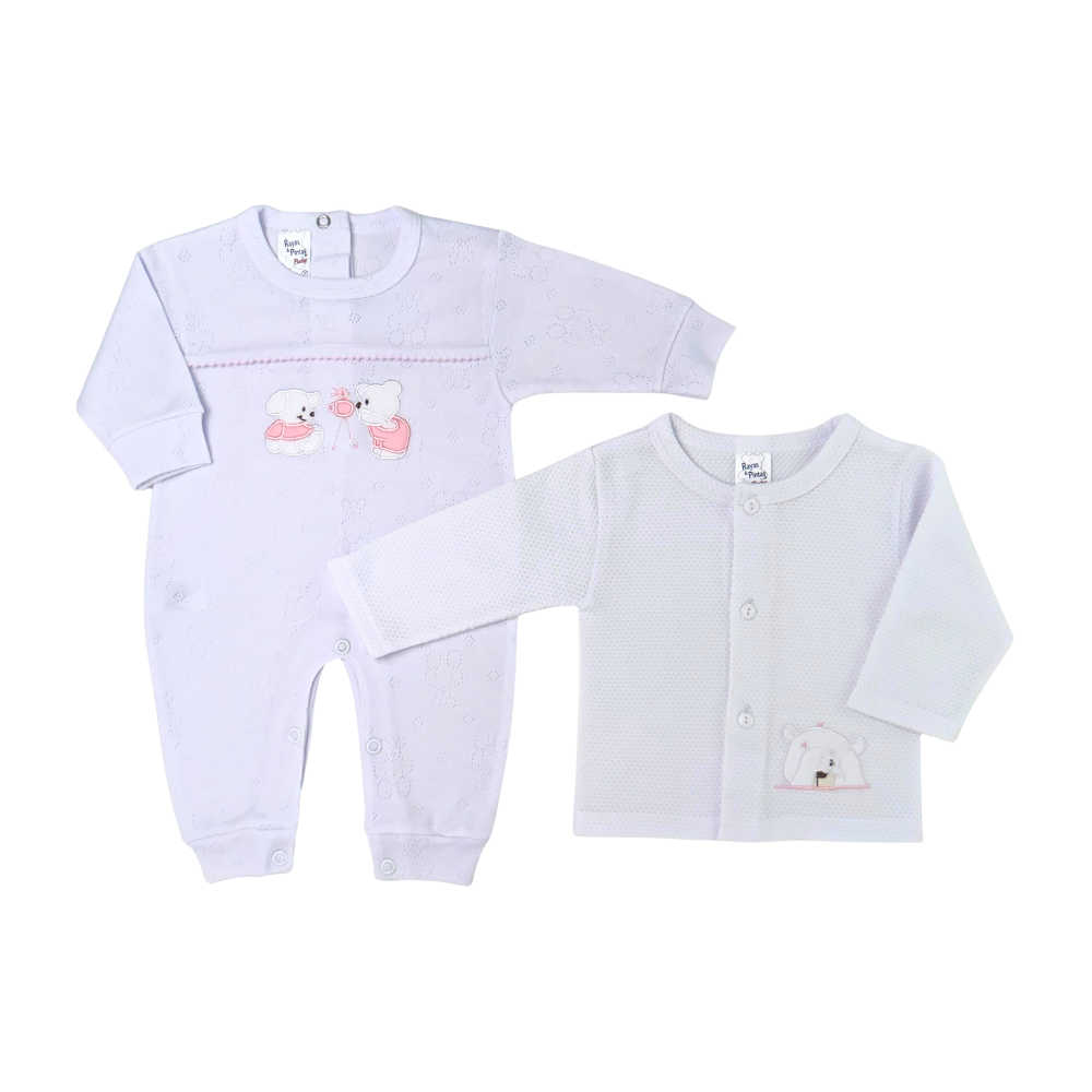 Primera muda boo-boo con decorados rosados