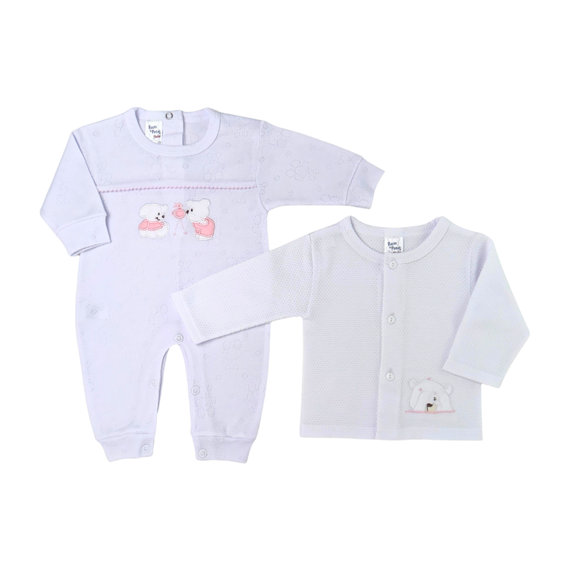 Primera muda boo-boo con decorados rosados