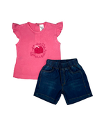 Conjunto Olivia blusa rosada