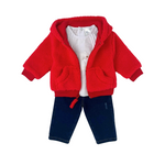 Conjunto gatita chaqueta roja
