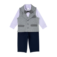 Conjunto ceremonia chaleco gris