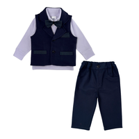 Conjunto ceremonia chaleco azul