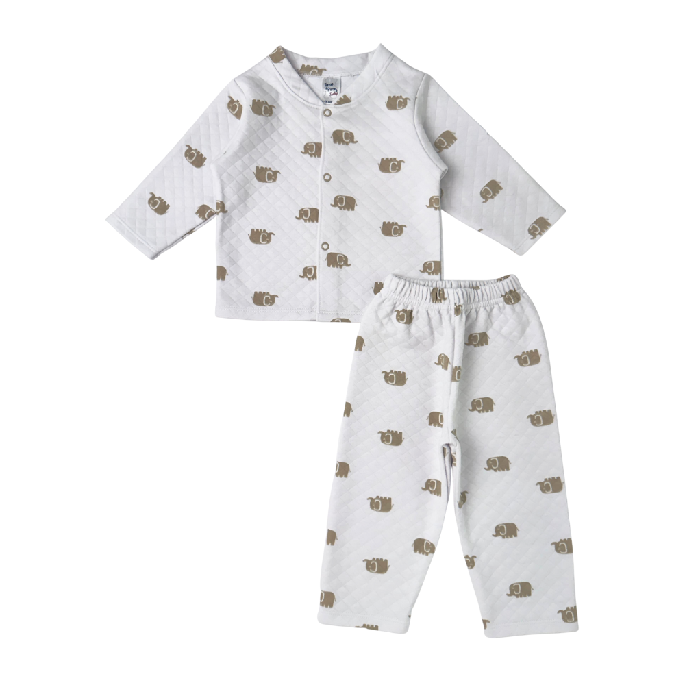 Pijama soft elefante camel
