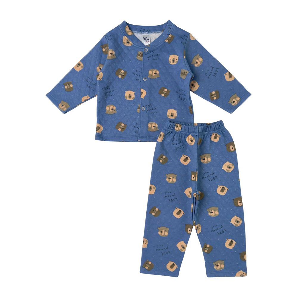 Pijama soft oso cobalto