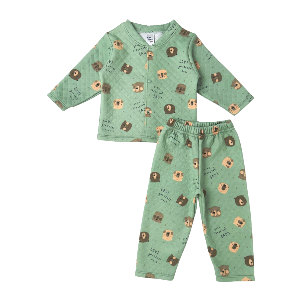 Pijama soft oso verde