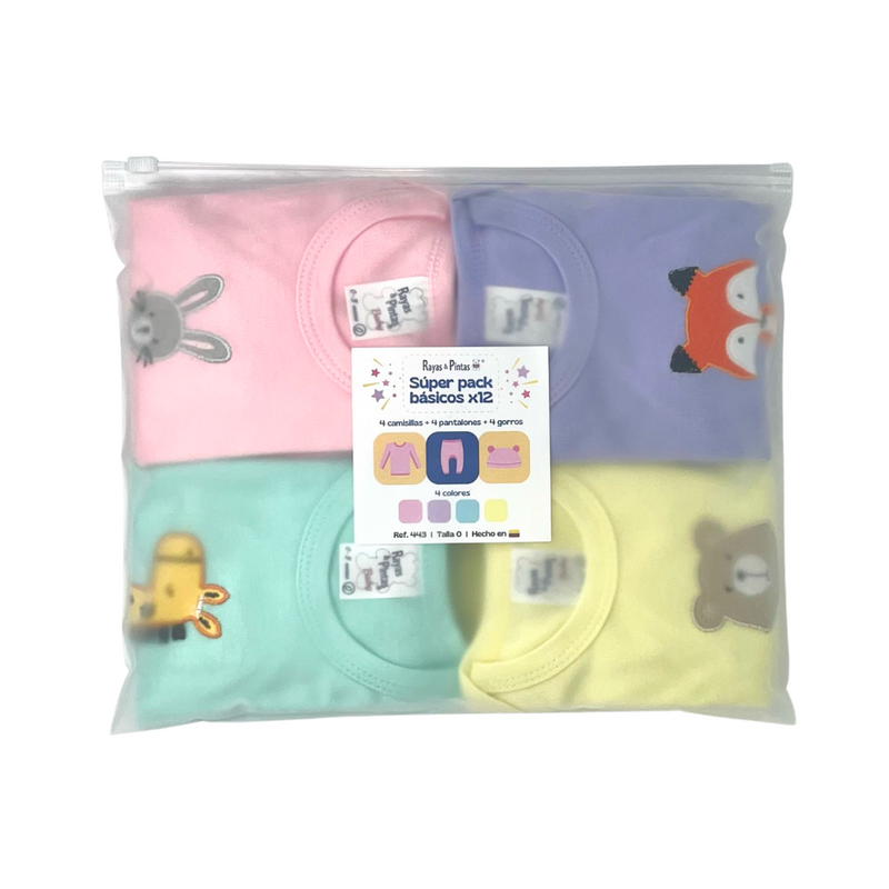 Súper pack básicos x12 niña