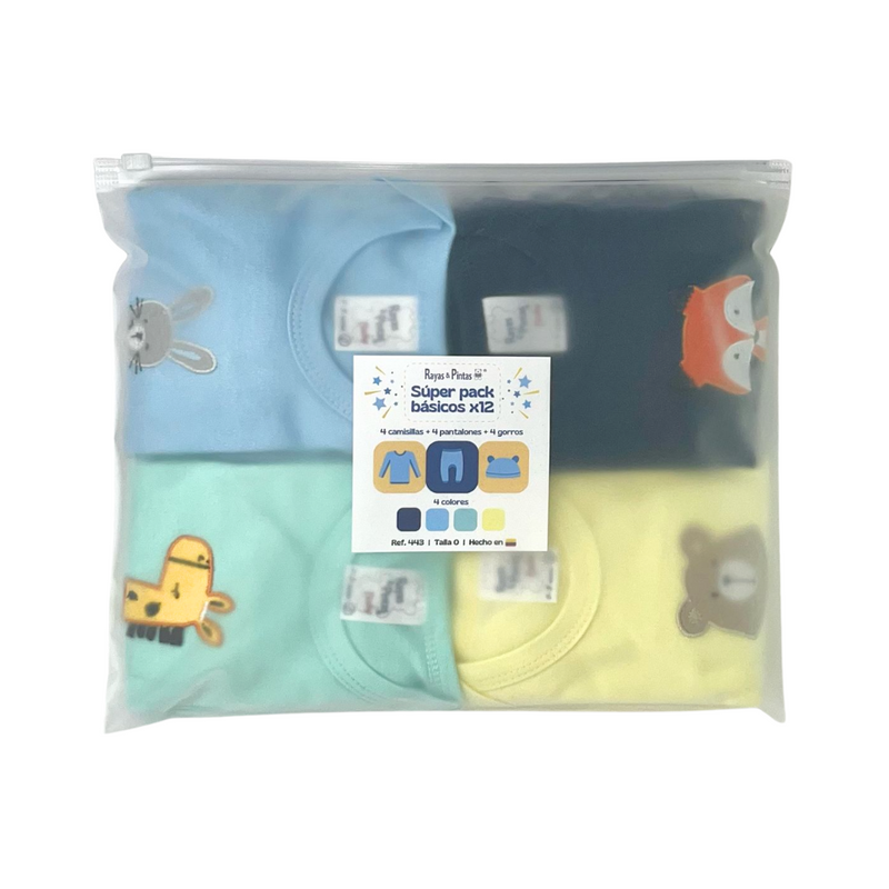 Súper pack básicos x12 niño