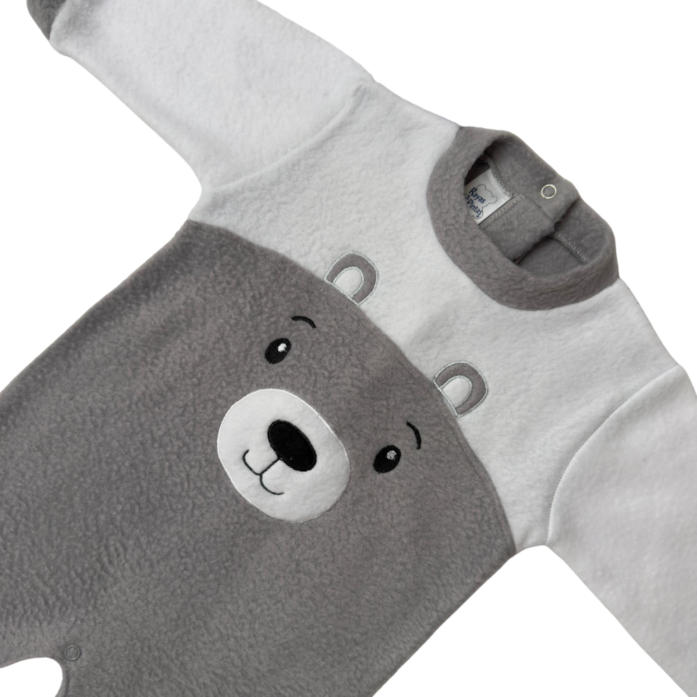 Pijama térmica oso brownie gris