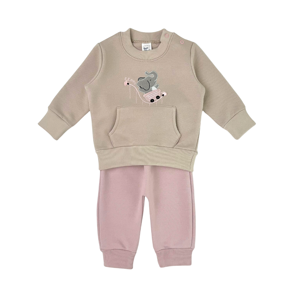 Sudadera micelio rosado