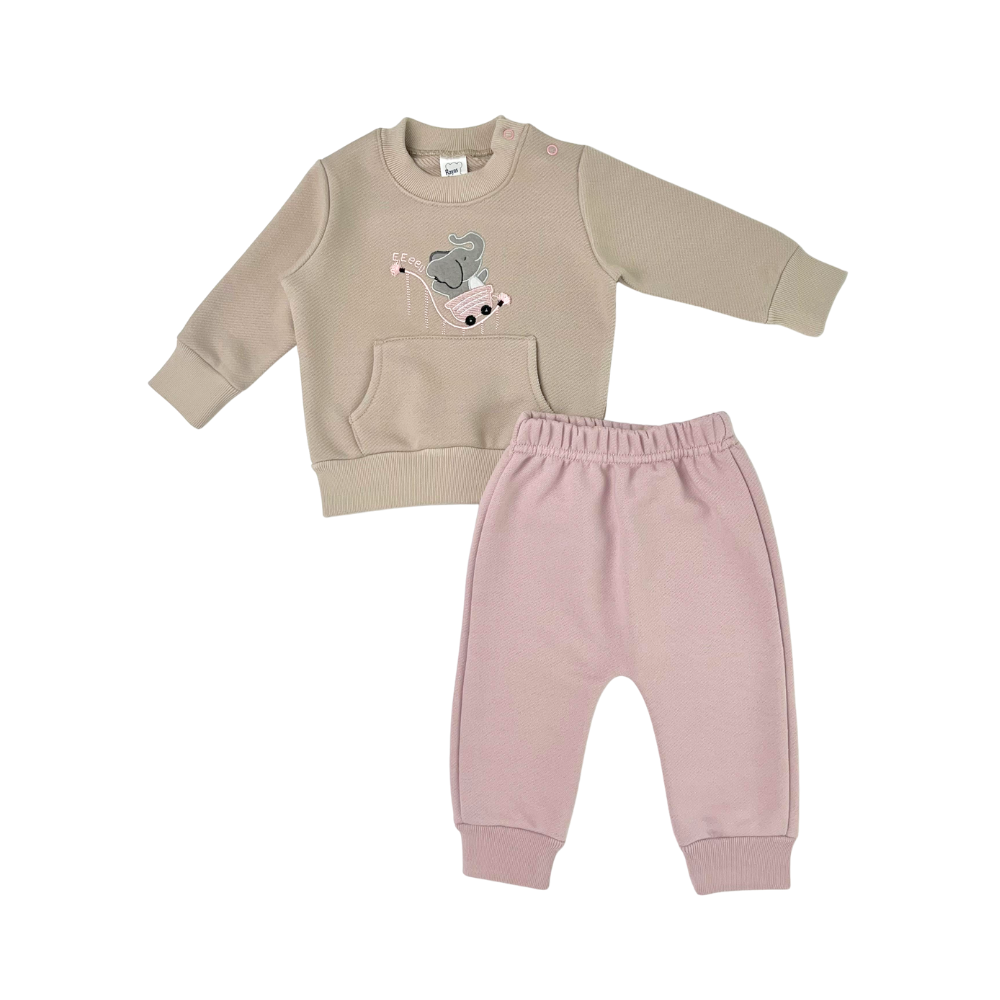 Sudadera micelio rosado