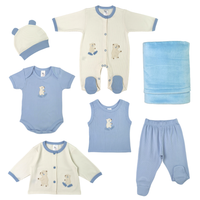 Primera muda osito caminante azul