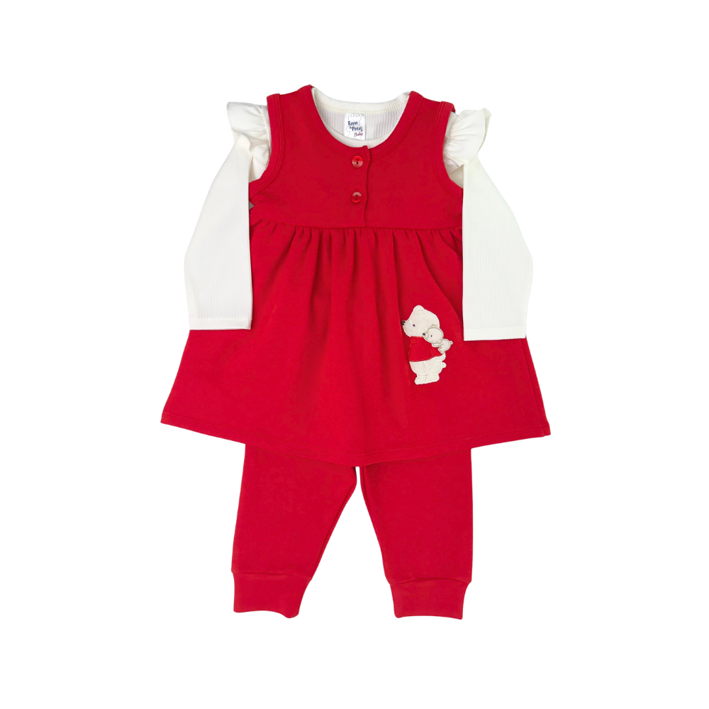 Conjunto tuntún rojo