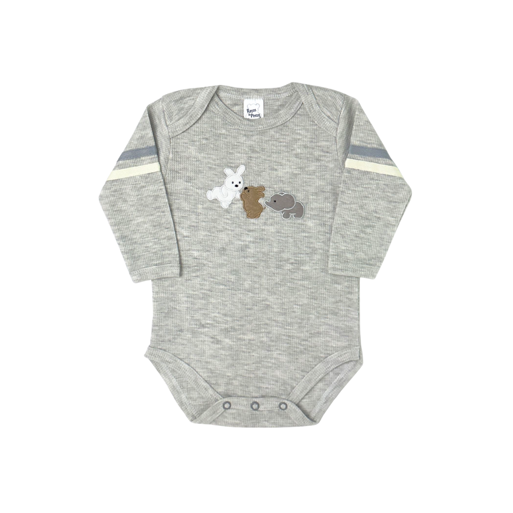 Body cookie jaspe manga larga