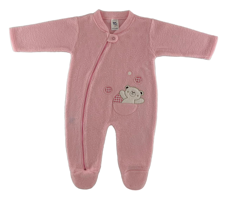 Pijama térmica osito rosado pastel